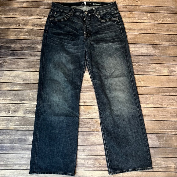 7FAM Relaxed Denim Jeans, Size 32 - Picture 2 of 11